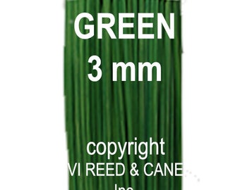 100 12" 3mm Green Diffuser reeds