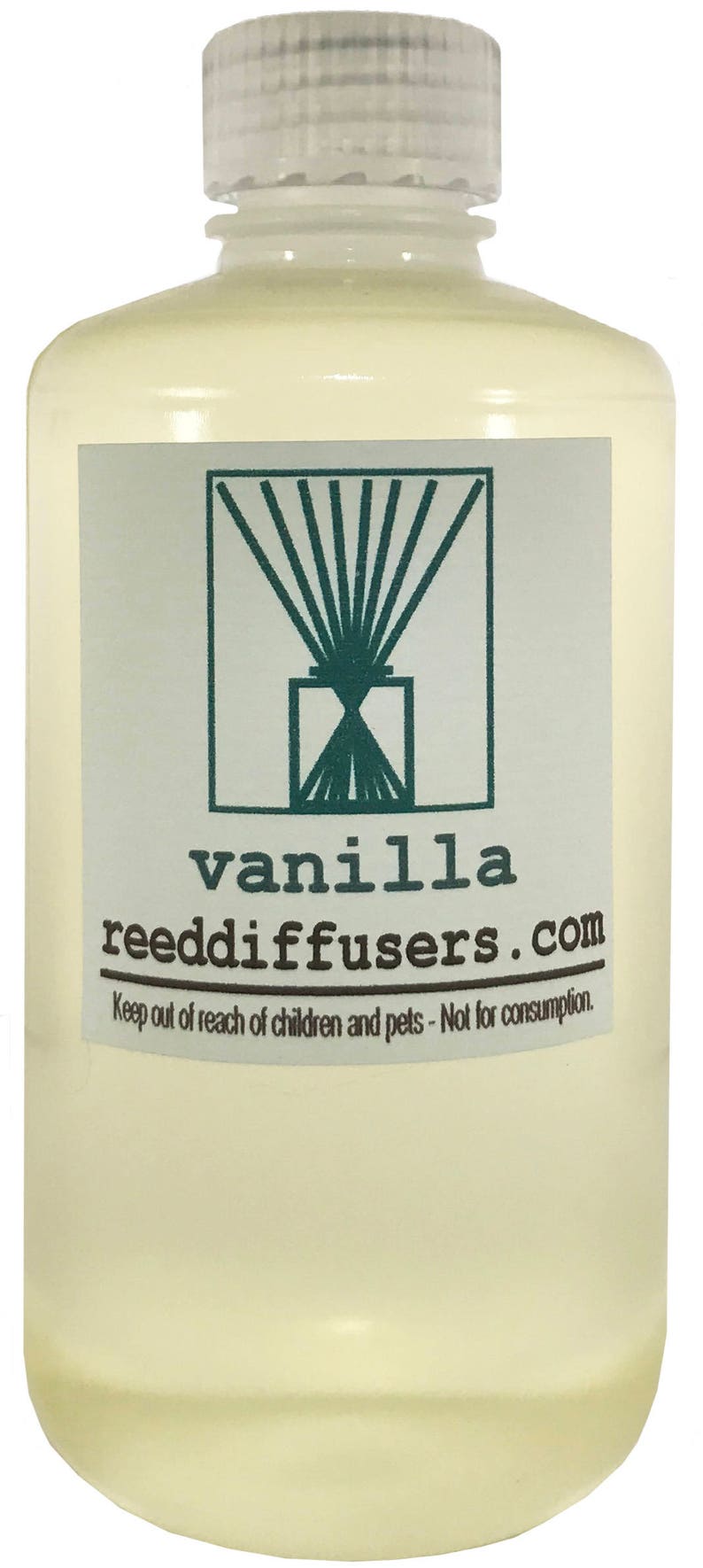 8 Oz Vanilla Fragrance Reed Diffuser Oil Refill With Reeds Etsy