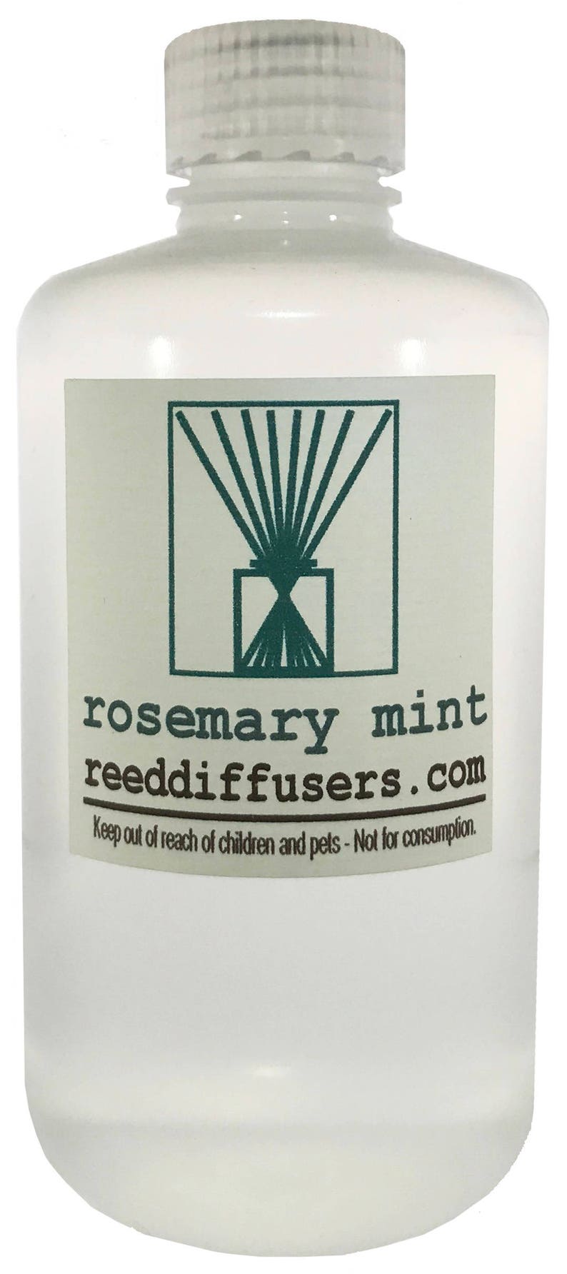 8 oz Rosemary Mint Fragrance Reed Diffuser Oil Refill with reeds Made in the USA image 1