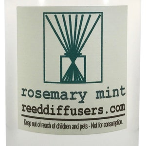 16 oz Rosemary Mint Fragrance Reed Diffuser Oil Refill - Made in the USA