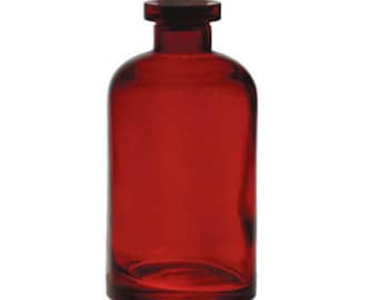 8 oz Red Apothecary Glass Bottle for Reed Diffuser