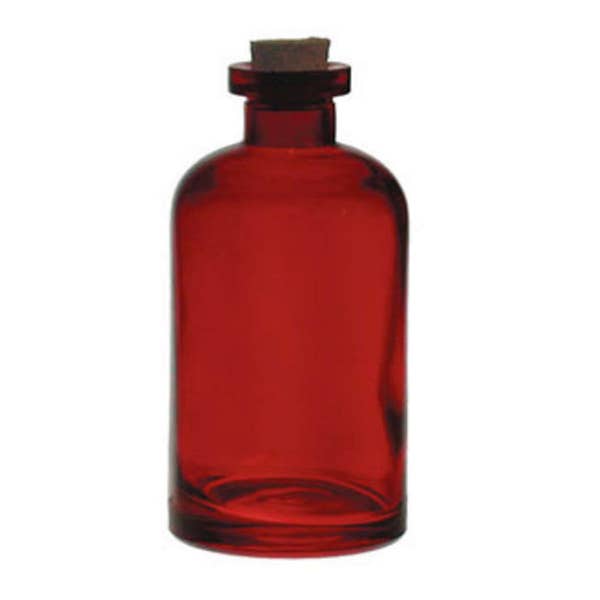 8 oz Red Apothecary Glass Bottle for Reed Diffuser
