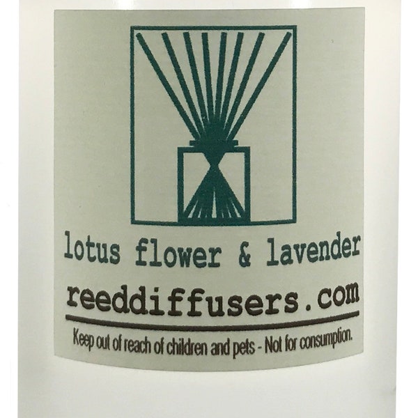 16 oz Lotus Flower & Lavender Fragrance Reed Diffuser Oil Refill - Made in the USA