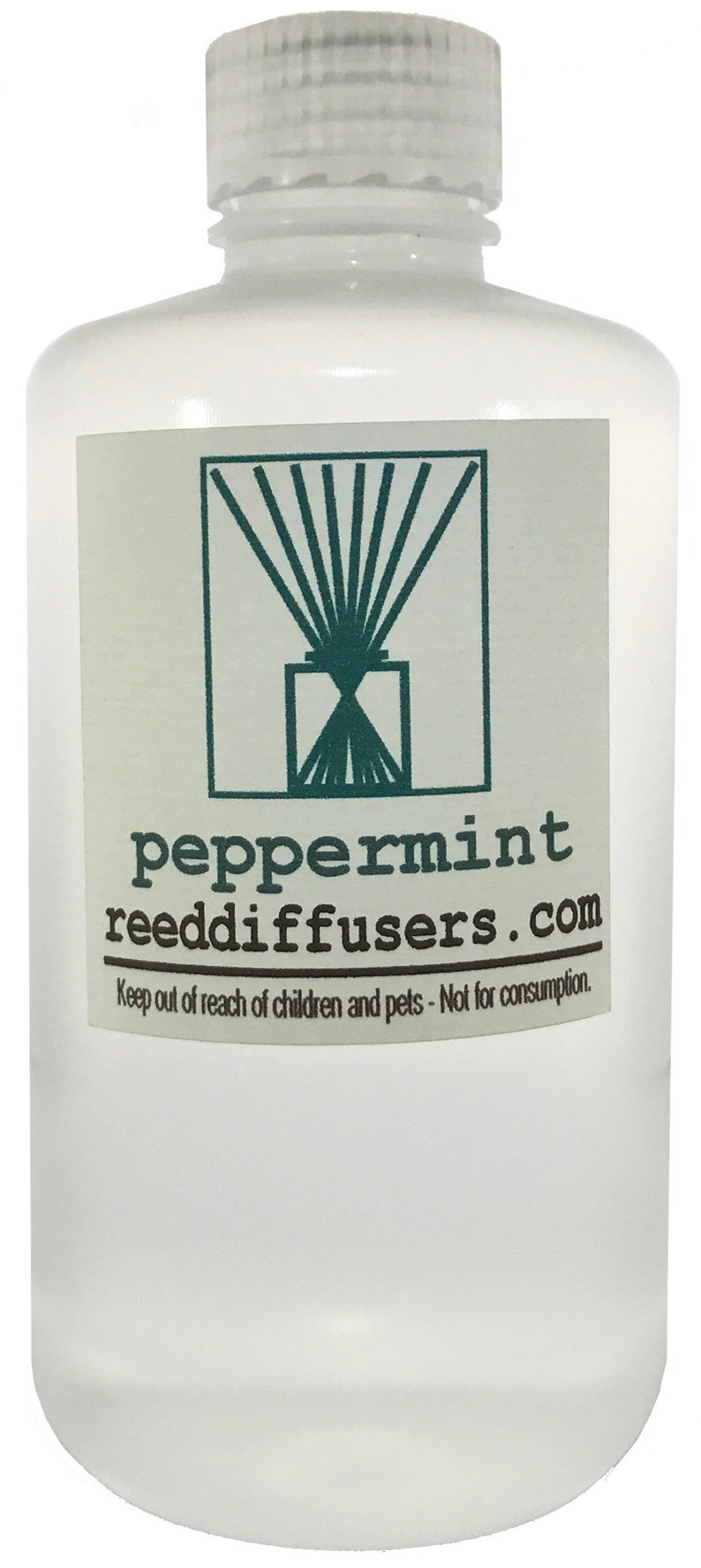 16 Oz Peppermint Fragrance Reed Diffuser Oil Refill Made in Etsy