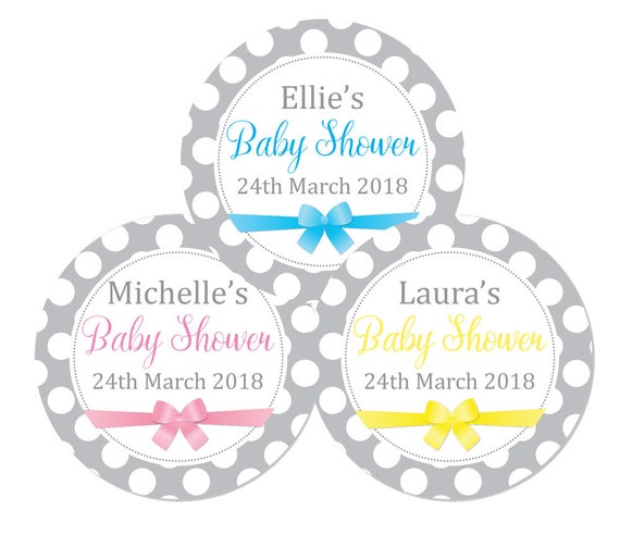 Personalised Baby Shower Stickers