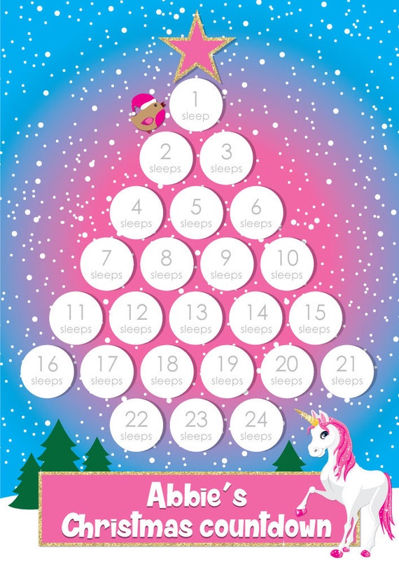 kids choice of 2 designs Personalised Christmas stickers pack of 24,60 mm dia