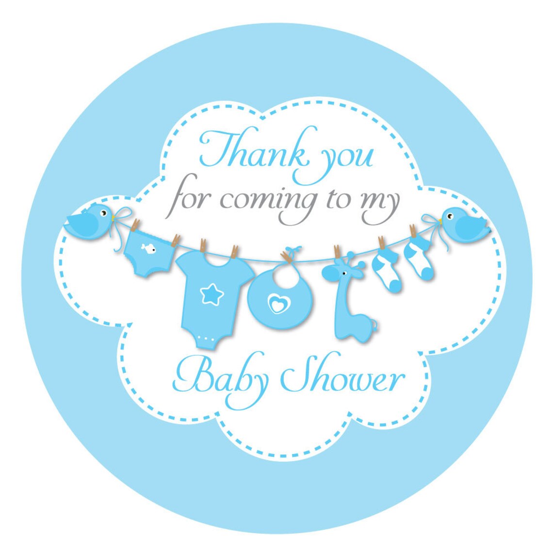 Gracias por venir a mi baby shower' pegatinas de 60 mm Etsy España