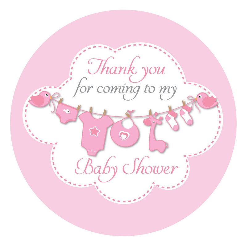 Thank You for Coming to My Baby Shower' 60mm Stickers Etsy New Zealand