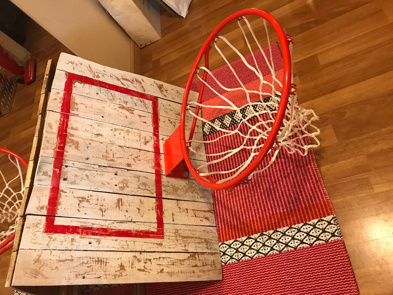 Rustic Decorative Vintage Style Basketball Hoop, basketball goal, personalized basketball goal, basketball hoop, wood image 2