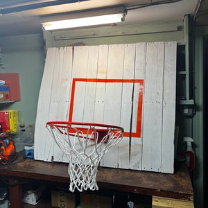 Rustic Decorative Vintage Style Basketball Hoop, basketball goal, personalized basketball goal, basketball hoop, wood image 10