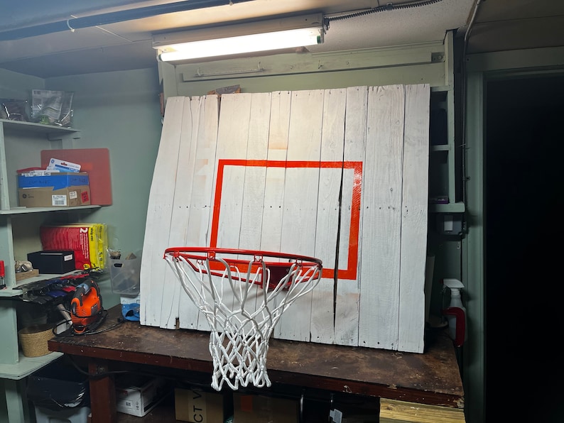 Rustic Decorative Vintage Style Basketball Hoop, basketball goal, personalized basketball goal, basketball hoop, wood image 10