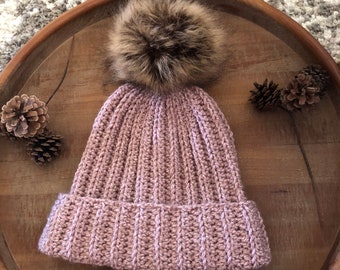 Ribbed Beanie/ Crochet Beanie