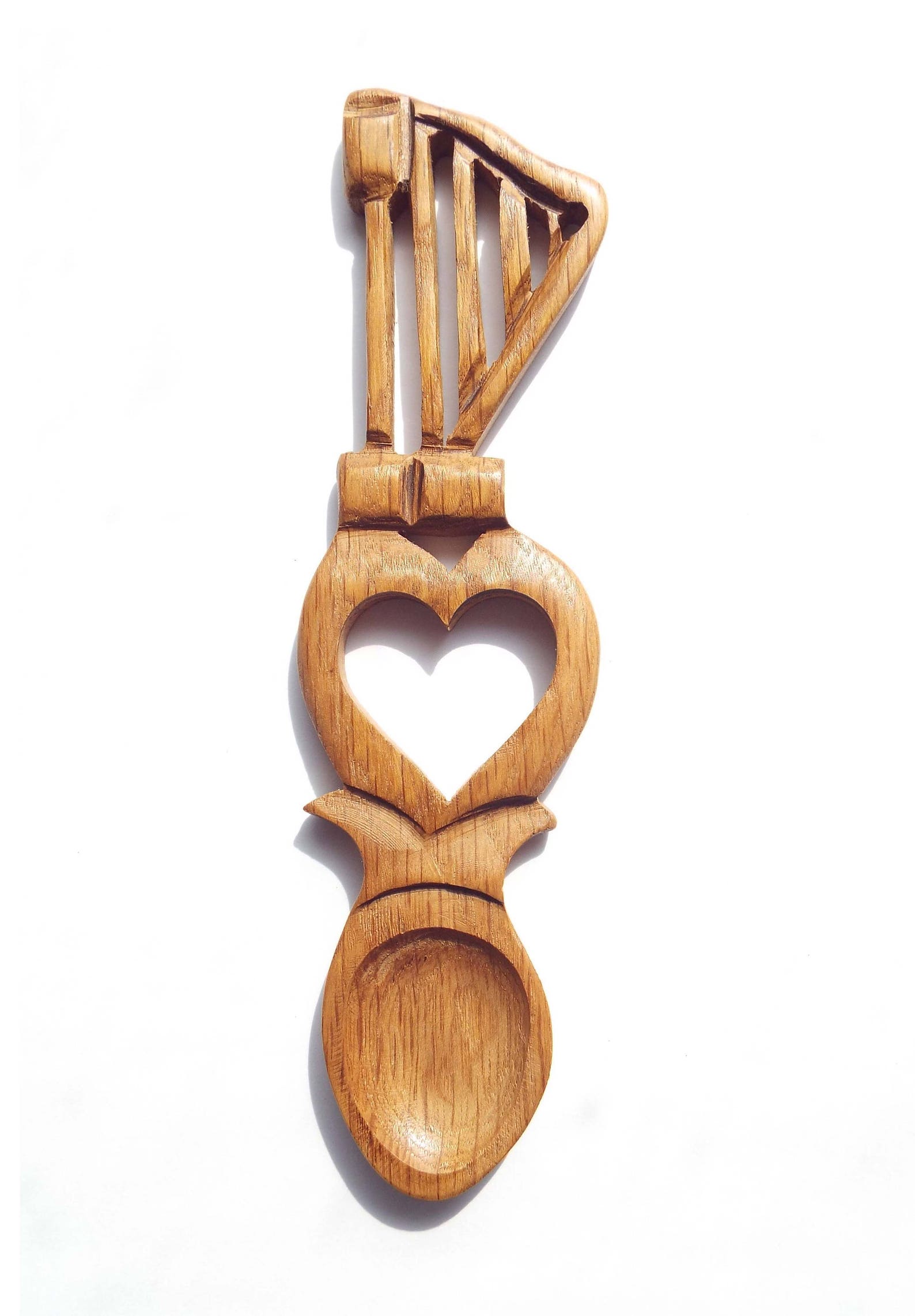 Hand Crafted Welsh Love Spoon Harp 1A Light Etsy