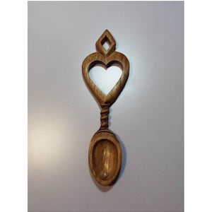 Cucchiaio dell'amore gallese fatto a mano 6H Light
