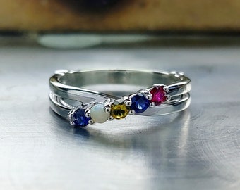 mothers day ring 5 stones