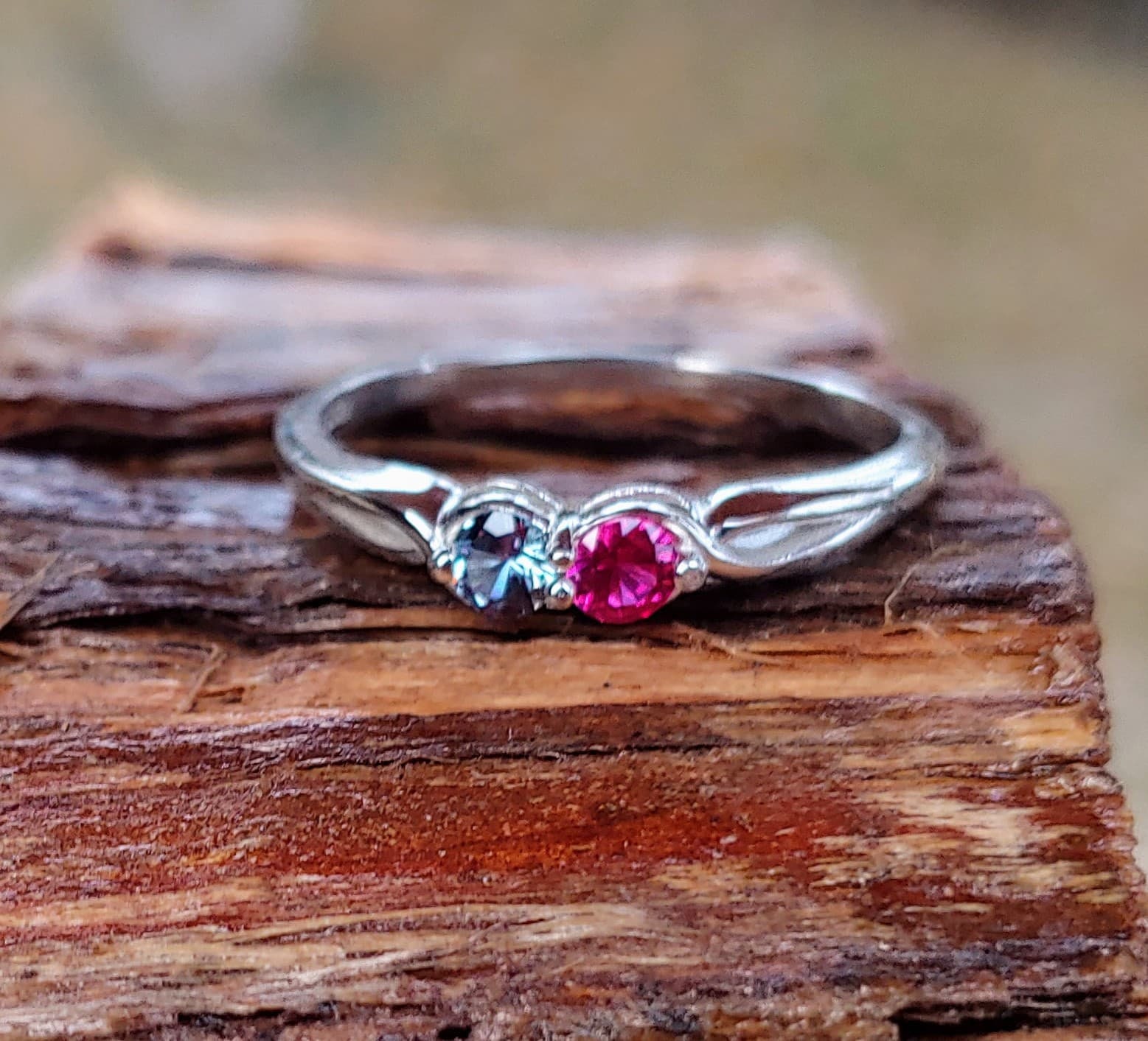 Mothers Day Stone Mother's Ring Sterling Silver Stones