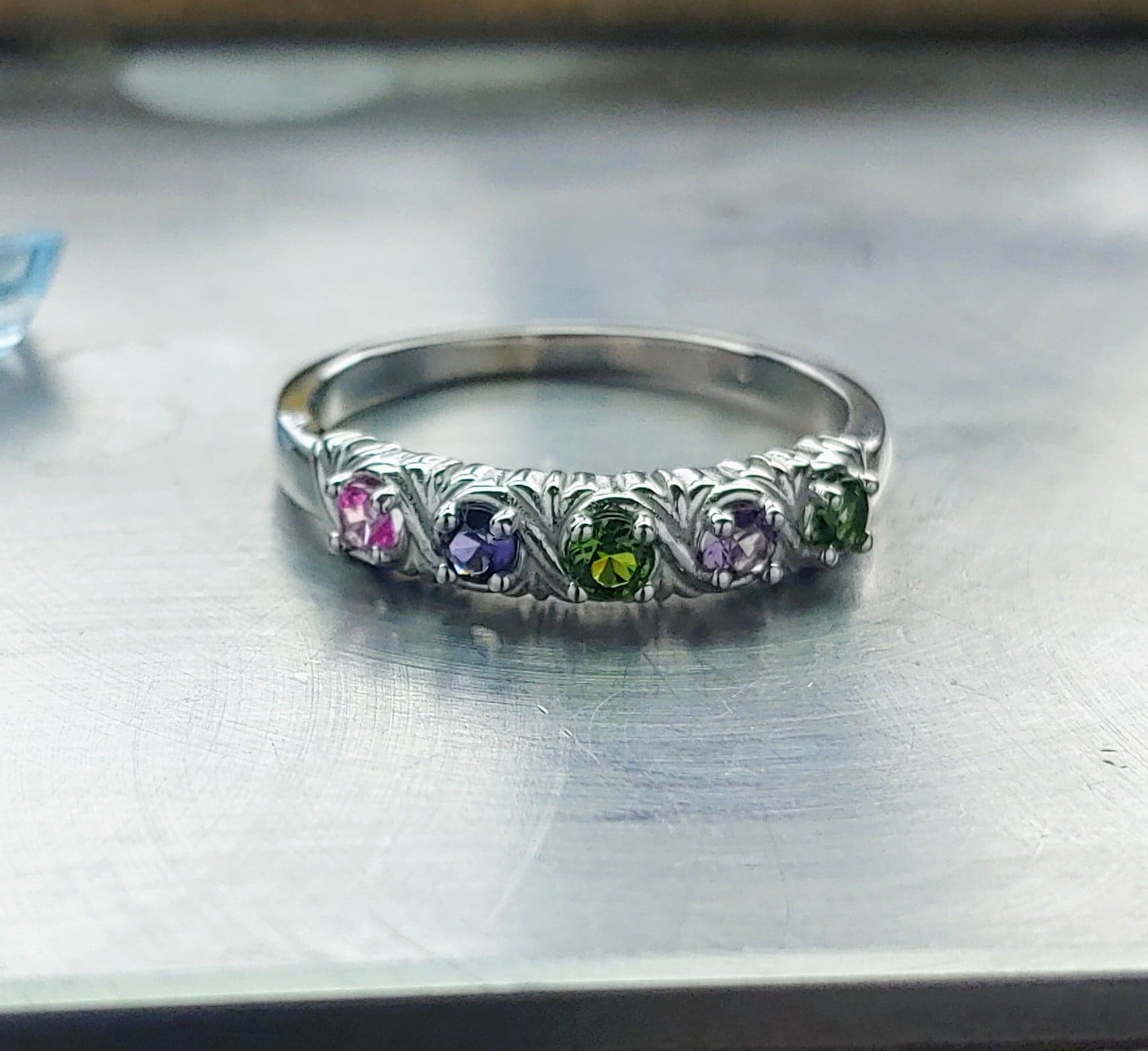 Mothers Ring 12 Stone Etsy
