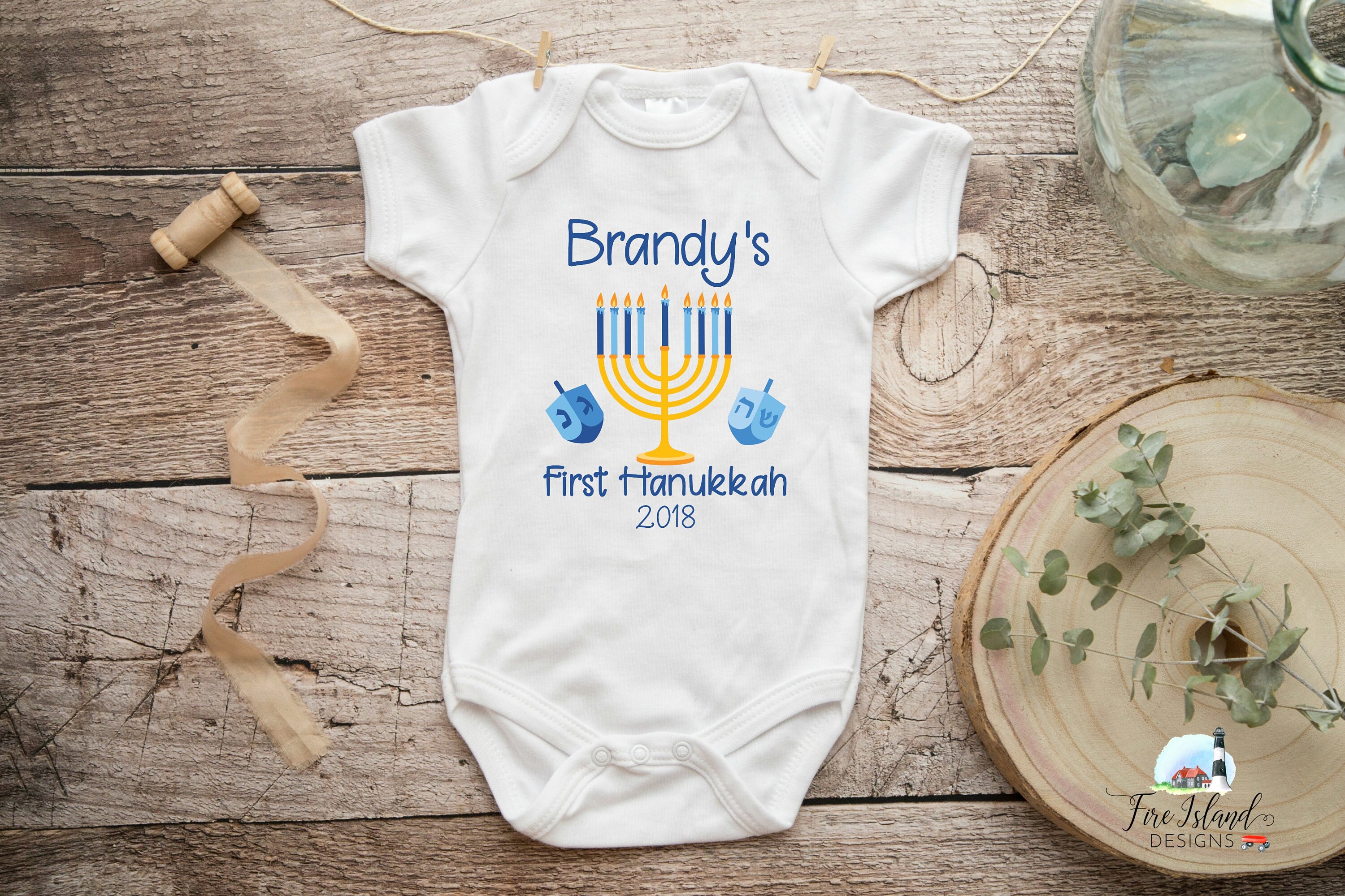hanukkah onesie baby