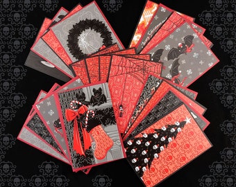 Goth Classic Christmas Postcards Ultimate Set (set of 20 cards)