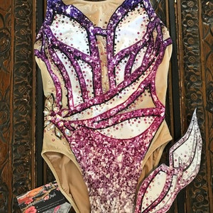 14 ans\4 ans femme, maillot de natation artistique, nage synchronisée, prêt à partir, natation, justaucorps, costume de bain, compétition.