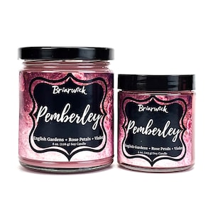 Pemberley- Pride and Prejudice Inspired- Soy Vegan Candle