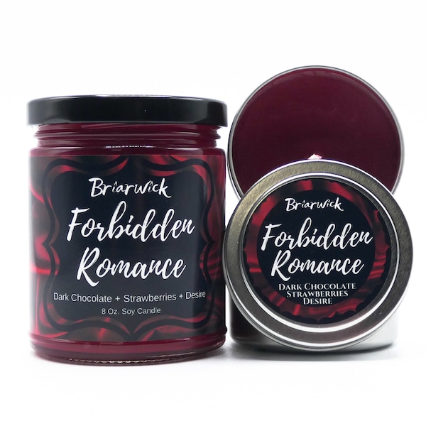 romance writers of canada magazine Forbidden Romance Candle- Inspired by Romance Novels- Soy Vegan Candle