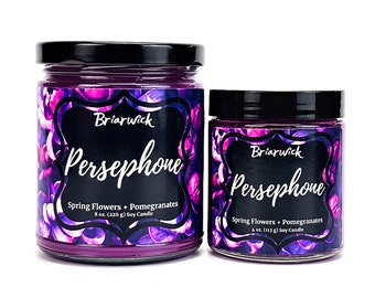 Persephone Candle- Greek Mythology- Soy Vegan Candle