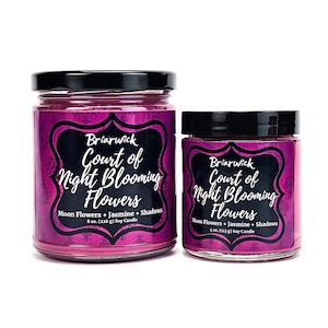 Court of Night Blooming Flowers Candle- Kushiels Legacy Inspired- Soy Vegan Candle
