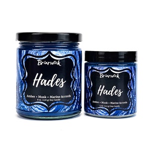 Hades Candle- Greek Mythology- Soy Vegan Candle