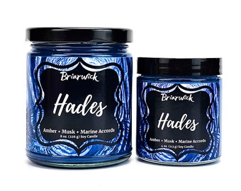 Hades Candle- Greek Mythology- Soy Vegan Candle