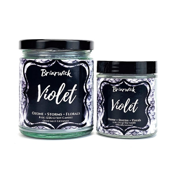 Violet Candle- Fourth Wing Officially Licensed- Soy Vegan Candle