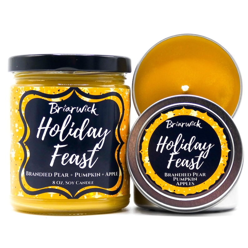 Holiday Feast Candle Winter Seasonal Exclusive Soy Vegan image 1