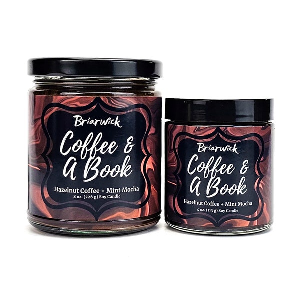 Coffee and a Book Candle- Winter Seasonal Exclusive- Soy Vegan Candle