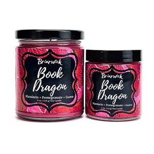 Book Dragon- Bookish & Literary Inspired- Soy Vegan Candle