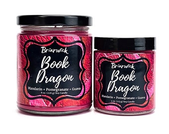 Book Dragon- Bookish & Literary Inspired- Soy Vegan Candle