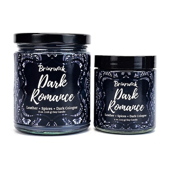 Dark Romance- Spring Seasonal- Romance Novel inspired- Soy Vegan Candle