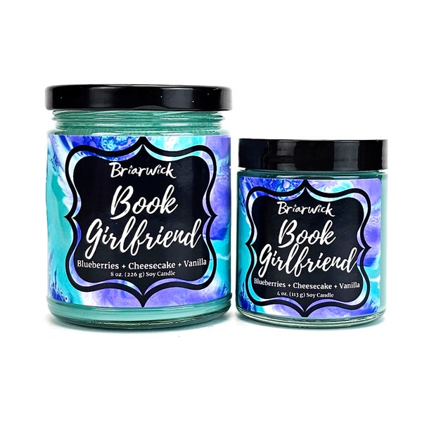 Book Girlfriend- Bookish & Literary Inspired- Soy Vegan Candle