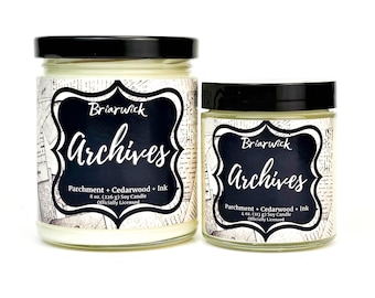 Archives Candle- Officially Licensed Crescent City- Soy Vegan Candle
