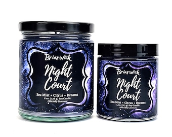 Night Court Candle- Officially Licensed A Court of Thorns and Roses- Soy Vegan Candle