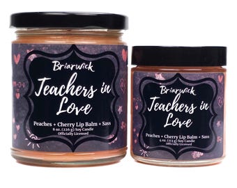 Teachers In Love- Officially Licensed M.A. Wardell teacher of the Year Candle