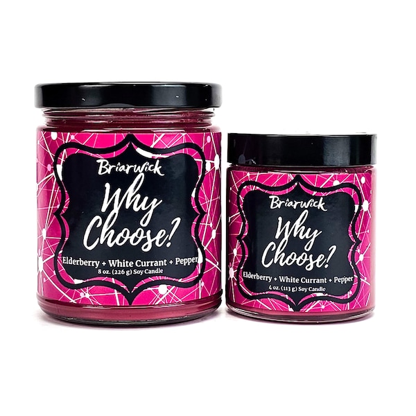 Why Choose?- Spring Seasonal- Romance Novel inspired- Soy Vegan Candle