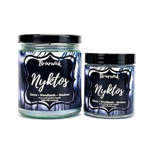 Nyktos Candle- Officially Licensed From Blood and Ash & Shadow in the Ember - Soy Vegan Candle