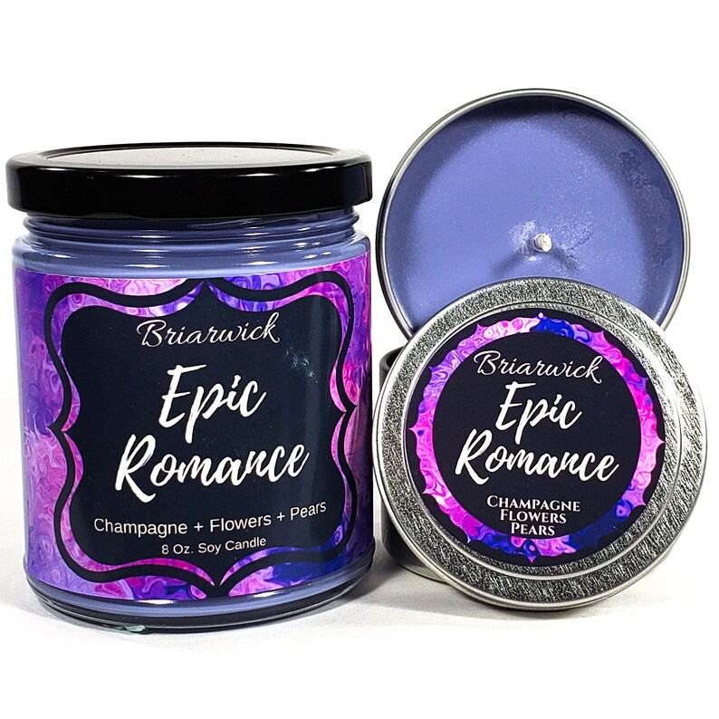 Epic Romance Bookish & Literary Inspired Soy Vegan Candle image 0