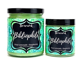 Bibliophile- Bookish & Literary Inspired- Soy Vegan Candle