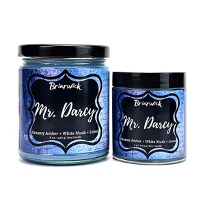 Mr. Darcy- Pride and Prejudice Inspired- Soy Vegan Candle