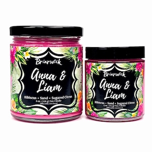 Anna & Liam Candle- Officially Licensed Christina Lauren- The Paradise Problem- Soy Vegan Candle