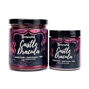 Castle Dracula- Dracula Inspired- Soy Vegan Candle