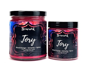 Tory Vega Candle- Officially Licensed Zodiac Academy -  Soy Vegan Candle