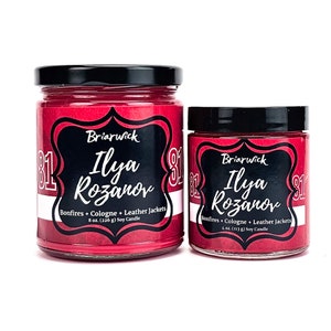 Ilya Rozanov Candle- Inspired By Heated Rivalry by Rachel Reid- Soy Vegan Candle
