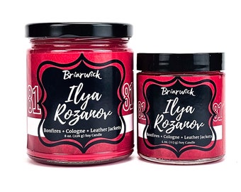 Ilya Rozanov Candle- Inspired By Heated Rivalry by Rachel Reid- Soy Vegan Candle